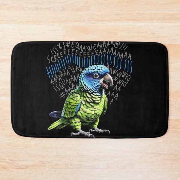 Item preview, Funny Angry Blue Crowned Conure Parrot Lover Birding designed and sold by Kimberley King Art  King Art.