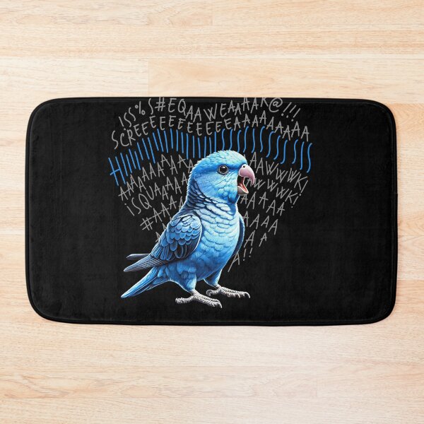 Item preview, Funny Angry Blue Parrotlet Parrot Lover Birding designed and sold by Kimberley King Art  King Art.