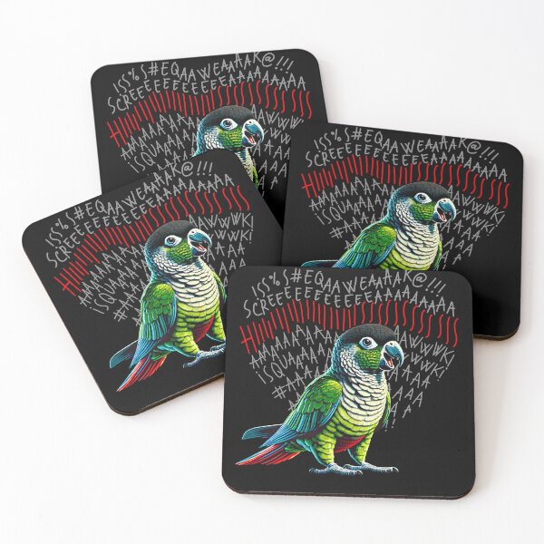 Item preview, Funny Angry Green Cheek Conure Parrot Lover Birding designed and sold by Kimberley King Art  King Art.