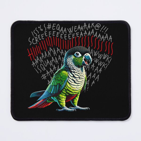 Item preview, Funny Angry Green Cheek Conure Parrot Lover Birding designed and sold by Kimberley King Art  King Art.