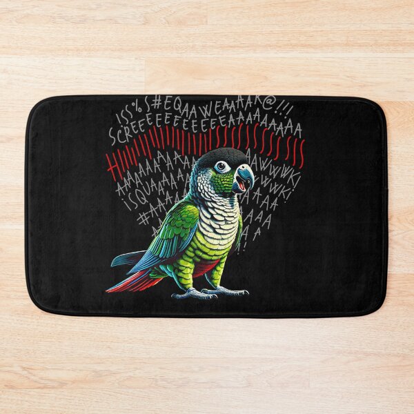 Item preview, Funny Angry Green Cheek Conure Parrot Lover Birding designed and sold by Kimberley King Art  King Art.