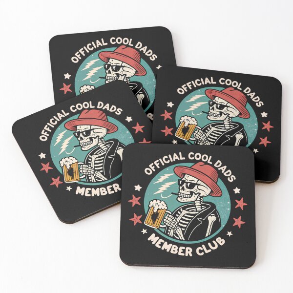 Item preview, Official Cool Dads Member Club - Vintage Skeleton Beer T-Shirt designed and sold by Colorful-Garden.