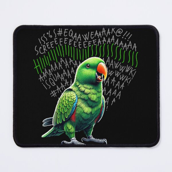 Item preview, Funny Angry Green Eclectus Parrot Lover Birding designed and sold by Kimberley King Art King Art.