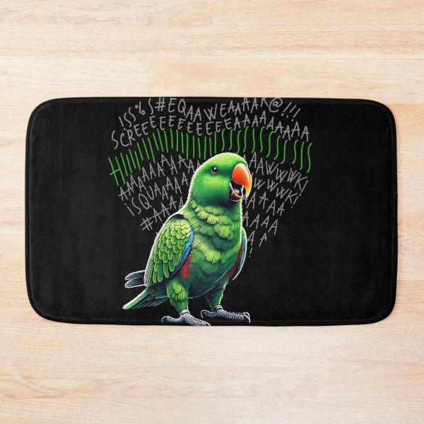 Item preview, Funny Angry Green Eclectus Parrot Lover Birding designed and sold by Kimberley King Art  King Art.