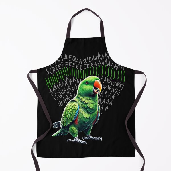 Item preview, Funny Angry Green Eclectus Parrot Lover Birding designed and sold by Kimberley King Art King Art.