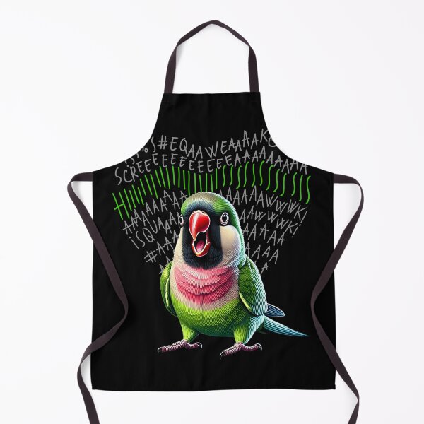 Item preview, Funny Angry Mustache Parakeet Parrot Lover Birding designed and sold by Kimberley King Art  King Art.