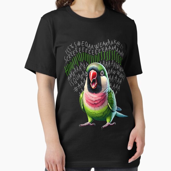 Item preview, Funny Angry Mustache Parakeet Parrot Lover Birding designed and sold by Kimberley King Art  King Art.