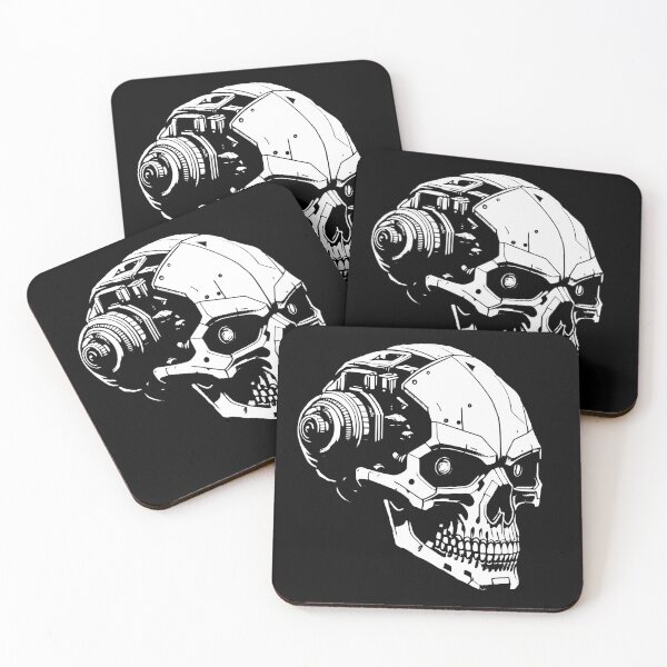 Item preview, Cyberpunk Skull designed and sold by Brexmore3.