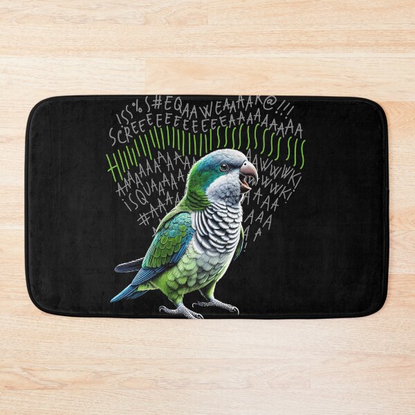 Item preview, Funny Angry Quaker Parrot Lover Birding designed and sold by Kimberley King Art  King Art.