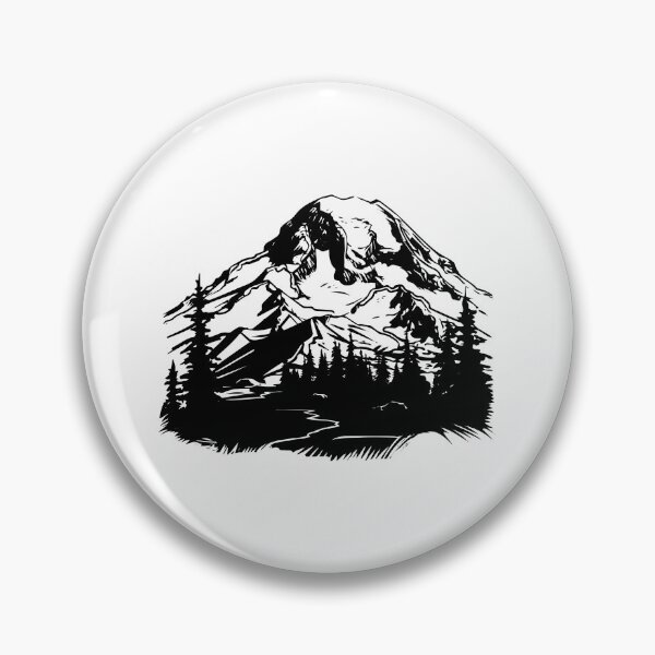 Item preview, Mount Rainier National Park Washington Volcano Peak Alpine Glacier  designed and sold by inkoutninja.
