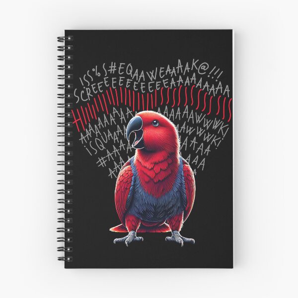 Item preview, Funny Angry Red Eclectus Parrot Lover Birding designed and sold by Kimberley King Art  King Art.