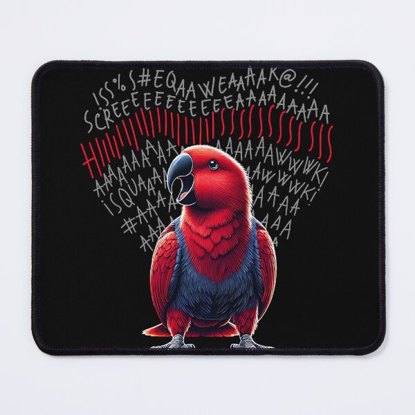 Item preview, Funny Angry Red Eclectus Parrot Lover Birding designed and sold by Kimberley King Art King Art.