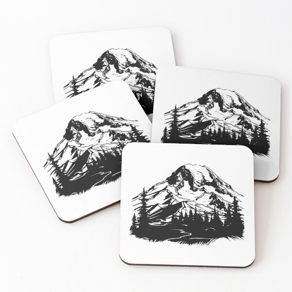 Item preview, Mount Rainier National Park Washington Volcano Peak Alpine Glacier  designed and sold by inkoutninja.