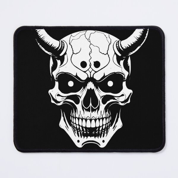 Item preview, Horned skull illustration designed and sold by Brexmore3.
