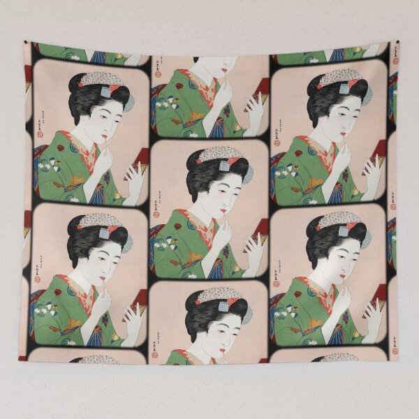 Item preview, Woman Applying Rouge by Goyo Hashiguchi designed and sold by KeksWorkroom.