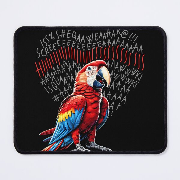Item preview, Funny Angry Scarlet Macaw Parrot Lover Birding designed and sold by Kimberley King Art King Art.
