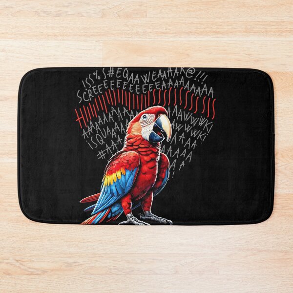 Item preview, Funny Angry Scarlet Macaw Parrot Lover Birding designed and sold by Kimberley King Art  King Art.