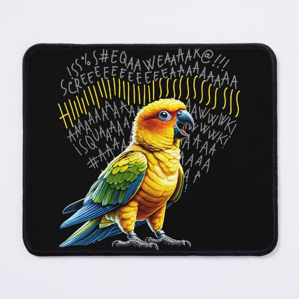 Item preview, Funny Angry Sun Conure Parrot Lover Birding designed and sold by Kimberley King Art King Art.