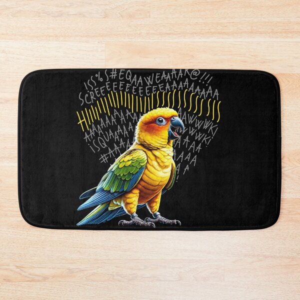 Item preview, Funny Angry Sun Conure Parrot Lover Birding designed and sold by Kimberley King Art  King Art.