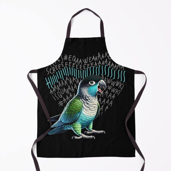 Item preview, Funny Angry Turquoise Green Cheeked Conure Parrot Lover Birding designed and sold by Kimberley King Art  King Art.