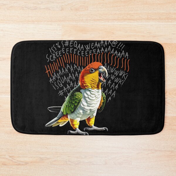 Item preview, Funny Angry White Bellied Caique Parrot Lover Birding designed and sold by Kimberley King Art  King Art.
