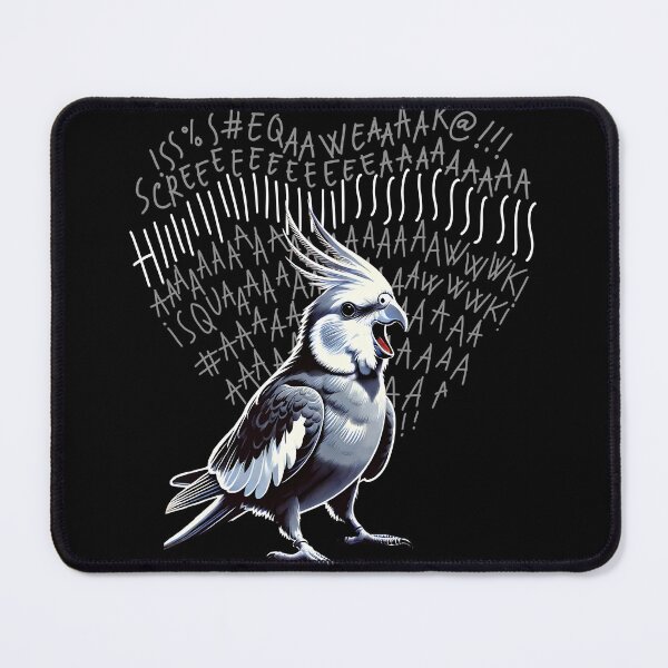 Item preview, Funny Angry White-Faced Cockatiel Parrot Lover Birding designed and sold by Kimberley King Art King Art.