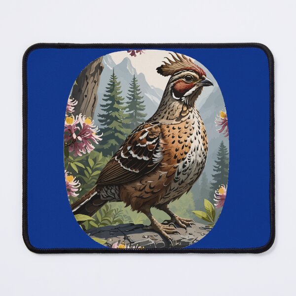 Item preview, Ruffled Grouse With Mountain Laurel Landscape designed and sold by taiche.