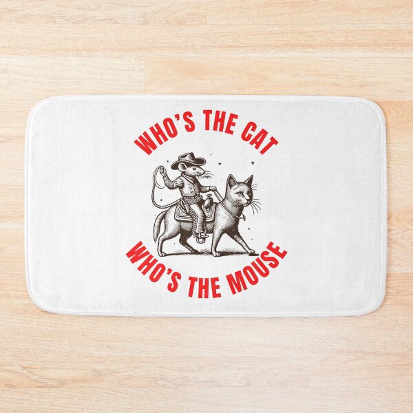 Item preview, Cat and Mouse Funny Cowboy Western Rancher Boss Rodeo Mice Lover Wild West Movie Quote Gift designed and sold by DogLover332.