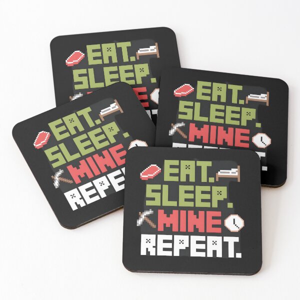 Item preview, Eat Sleep Mine Repeat designed and sold by Dilwish5.