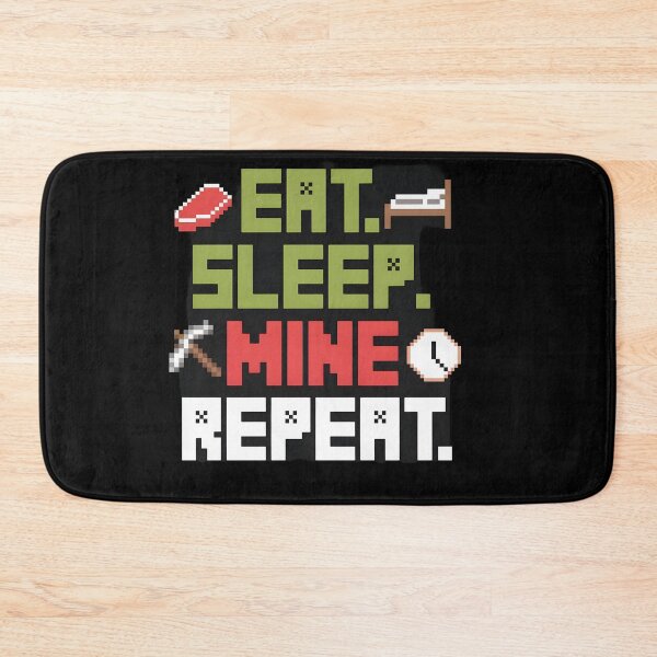 Item preview, Eat Sleep Mine Repeat designed and sold by Dilwish5.