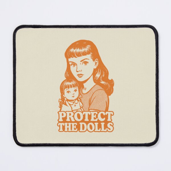 Item preview, Vintage Girl Holding Doll Protect The Dolls designed and sold by zzz888.