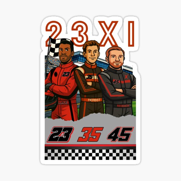 Item preview, 23XI Racing Action Hero Series designed and sold by TracksideTeesShop.