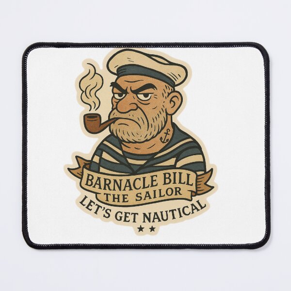 Item preview, Barnacle Bill the Sailor – Vintage Tattoo Style Nautical Sticker designed and sold by Emilia-Design.