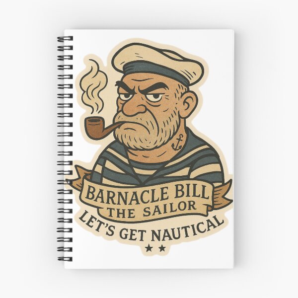 Item preview, Barnacle Bill the Sailor – Vintage Tattoo Style Nautical Sticker designed and sold by Emilia-Design.