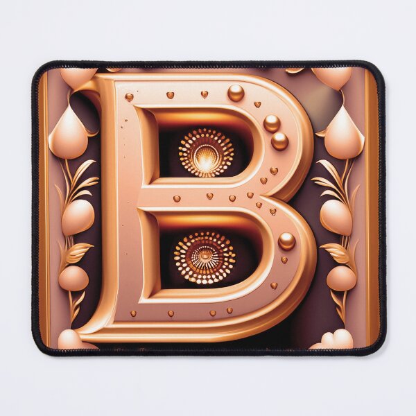 Item preview, Seamless golden letter B designed and sold by Clara Fruggeri.