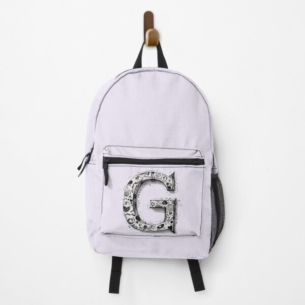 Item preview,  Monogram Letter G – Black and White Doodle Alphabet Initial designed and sold by -justb-.