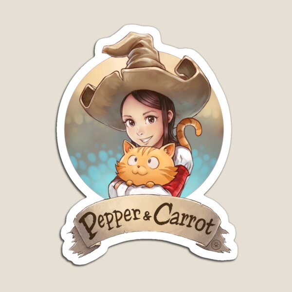 Logo officiel de Pepper&Carrot Magnet