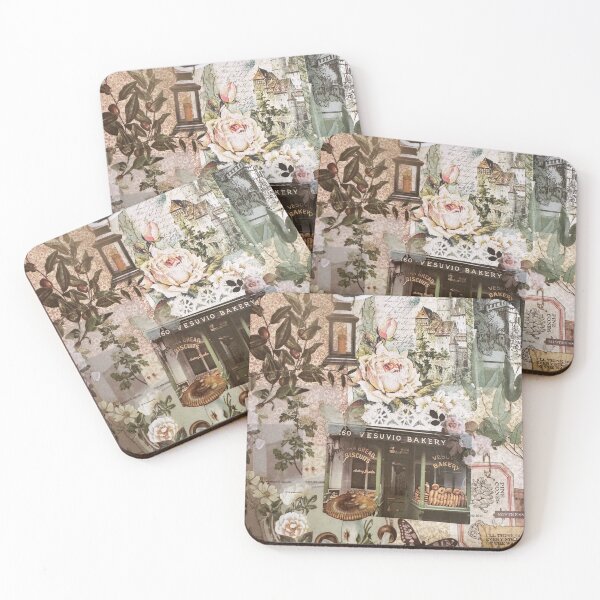 Item preview, Victorian Cottagecore Sticker Collage designed and sold by Dreaming-Maiden.