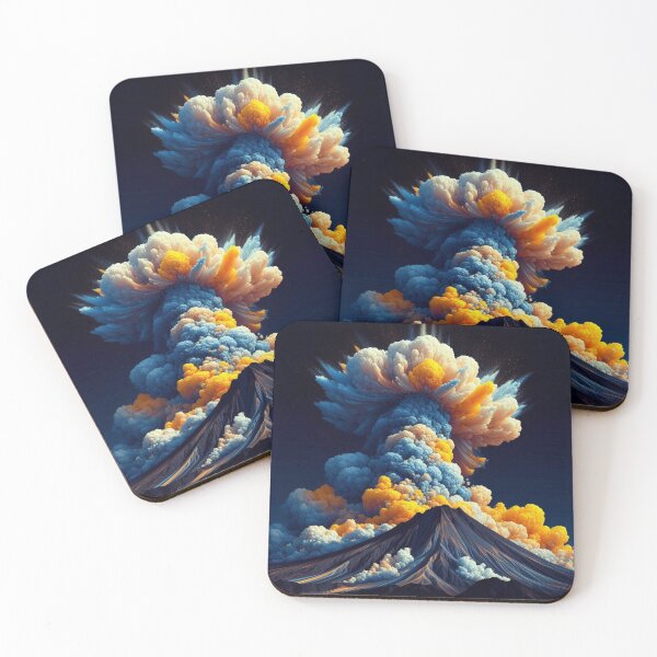 Item preview, Abstract volcanic eruption in colorful splendor designed and sold by Sigtrix.