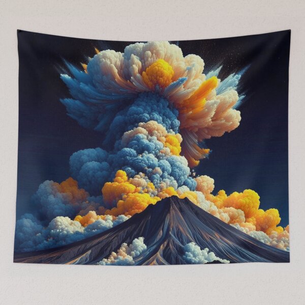Item preview, Abstract volcanic eruption in colorful splendor designed and sold by Sigtrix.