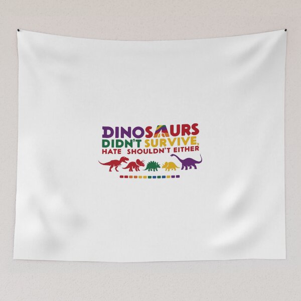 Item preview, Dinosaurs and Pride T-Shirt – Hate is in the Past, Love is the Future designed and sold by StormArte.