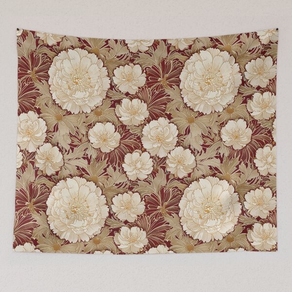 Item preview, Elegant Floral Pattern With Peony Motif designed and sold by CoolPixels.