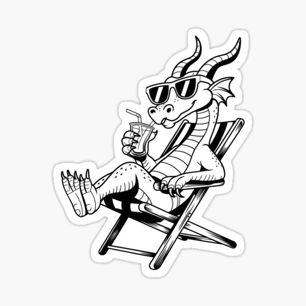 Artikel-Vorschau von Drache in der Pause, designt und verkauft von Laughology.