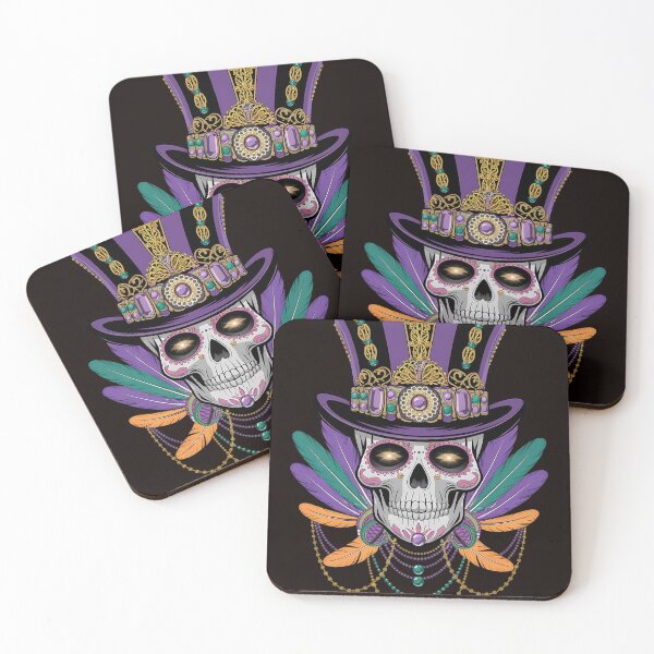 Artikelvorschau, Mardi Gras Totenkopf Hexendoktor New Orleans Männer Frauen entworfen und verkauft von MAKOPOKOShop.
