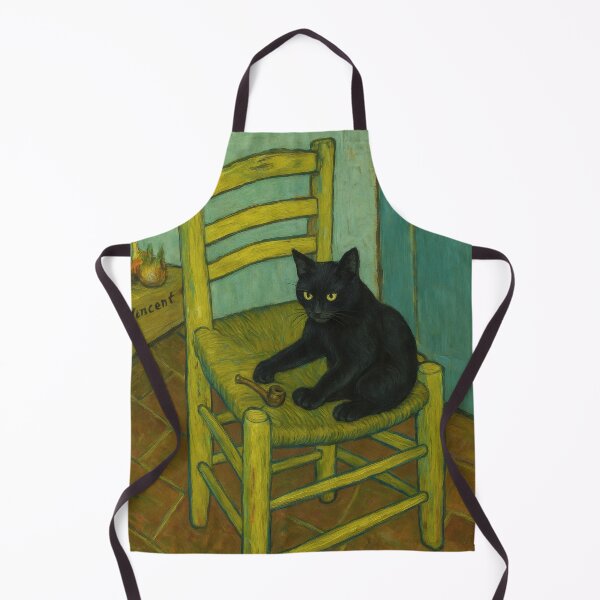 Item preview, A cat on the Van Gogh's Chair art print designed and sold by Carnival-dsgn.