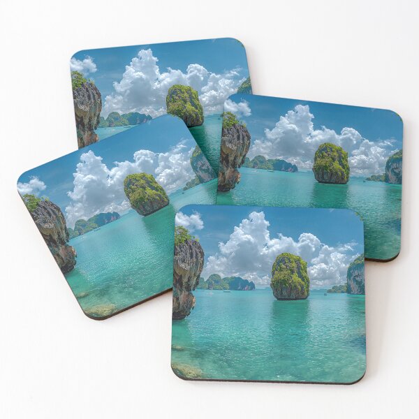 Item preview, Stunning limestone islands in turquoise ocean waterscape designed and sold by Artessie.