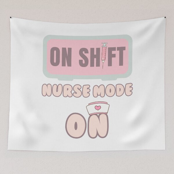 Item preview, Nurse Mode On – Cute On-Shift Nurse Design designed and sold by Purrfect Blend .