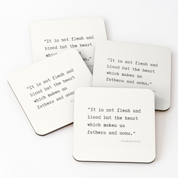 Item preview, A Quote about Fathers by Friedrich Schiller designed and sold by Poemit.