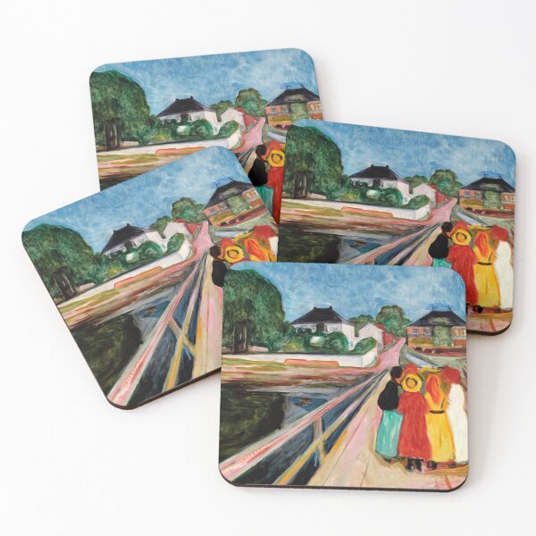Item preview, Girls on the Bridge (Pikene på broen) by Edvard Munch 1902 designed and sold by YNTDigitalHouse.