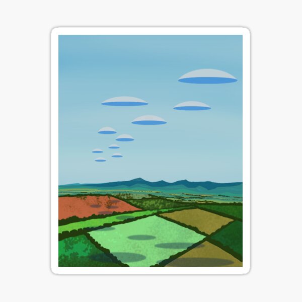 Item preview, lenticular clouds above fields designed and sold by ASKEW GRAPHICS.